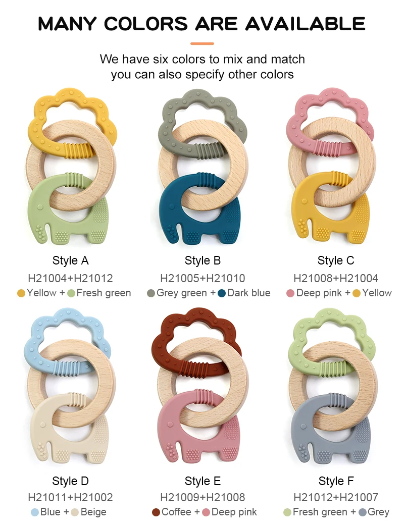 In Stock Cartoon Silicone Baby Teether Infant Toy Sensory Toys Silicone ...