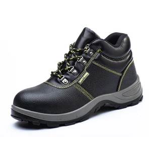 JIANKUN CE Men's Ankle Cut Steel Toe Work Boots Factory Slip & Waterproof Oil-Resistant Safety Shoes Cheap Price