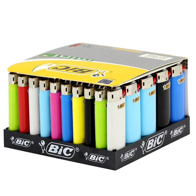 B I C J5 Mini Short Disposable Grit Cigarette Lighter Safety Explosion
