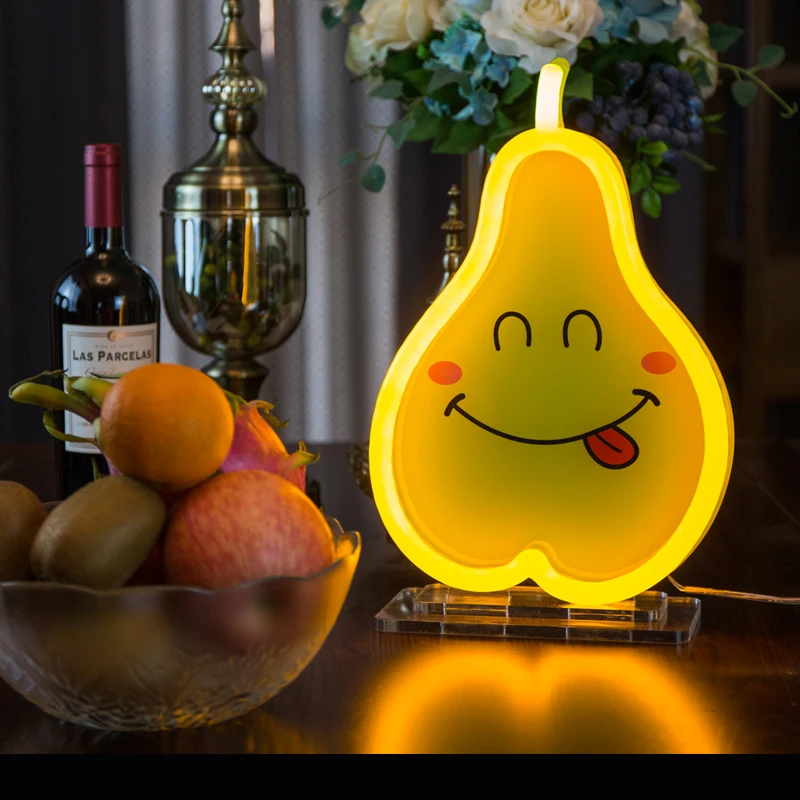 Low price custom Table light LED Neon table lamp  Pvc LED Touch Bedside Home desk Lamp