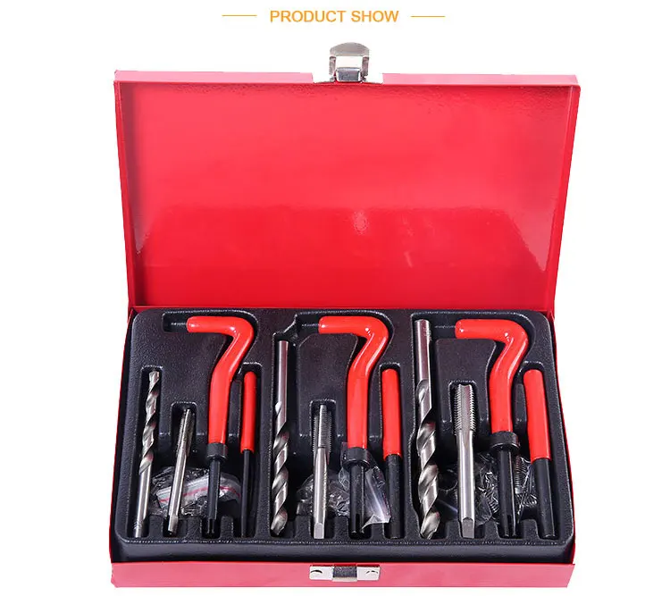 88Pcs Thread Repair Tool Metric Rethread M6 M8 M10 Stainless Steel Kit