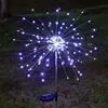 cold white 8 flashing modes solar 150leds