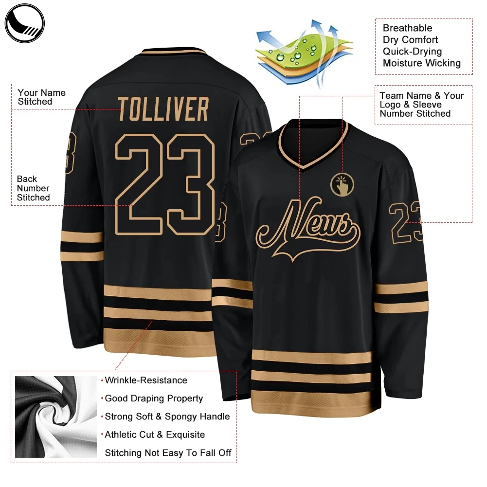 BETHERIVAL Wholesale Fully Polyester Mesh Ice Hockey Jersey Twill Crests Practice Hockey Shirt supplier