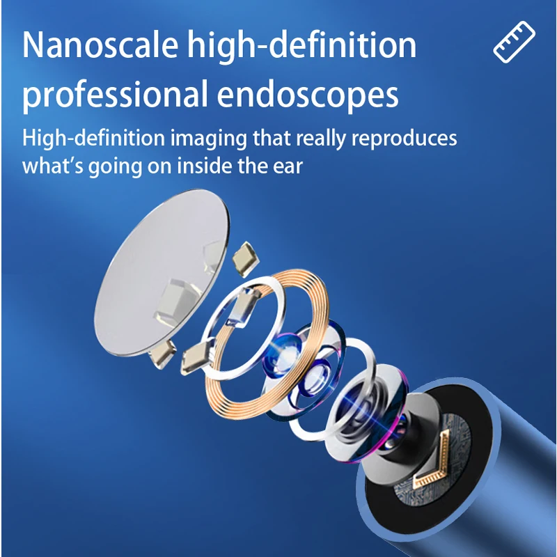 Factory Direct 3.5MM WiFi Ear Endoscope Camera Module HD Intelligent Waterproof Endoscope Camera