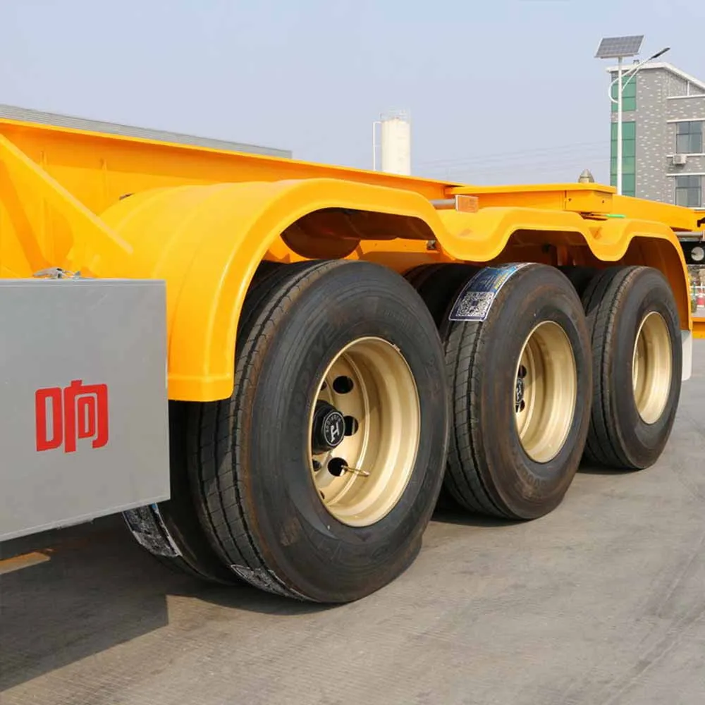 Factory Direct Sale 40FT Container Skeleton Semi Trailer Carbon Steel 12.00R20 Tires 3Axles Skeleton Semi Trailer In Stock supplier