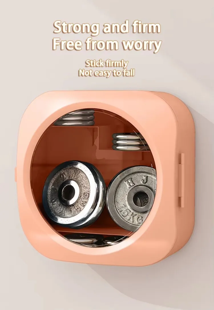 Drill-free Easy Install Bathroom Makeup Holder Waterproof Wall Hanging Cosmetics Organizer Bathing Products Storage Box factory