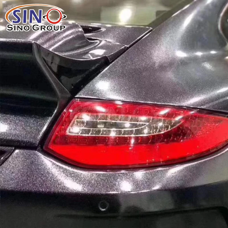 GD-07 Супер Блеск Алмазный блестящий красный воздушный пузырьковый винил для автомобиля