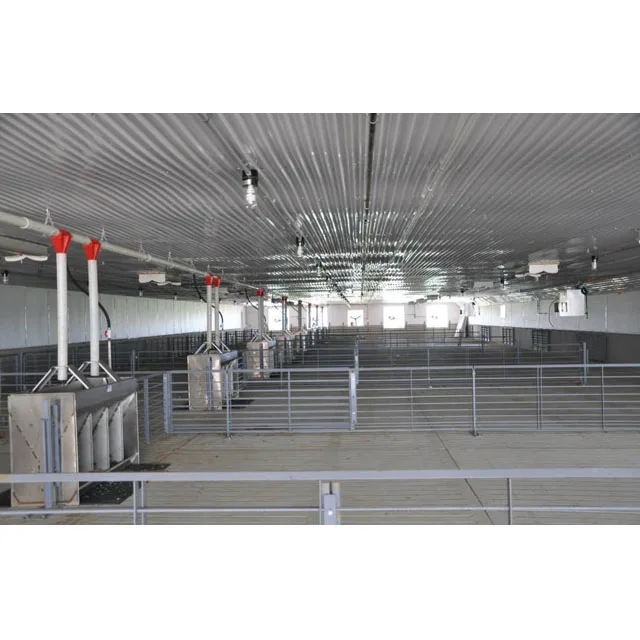 Cheap and High Quality Prefabricated Construction Design Steel Frame Pig Shed Long Span Steel Structure Pig Farm Building
