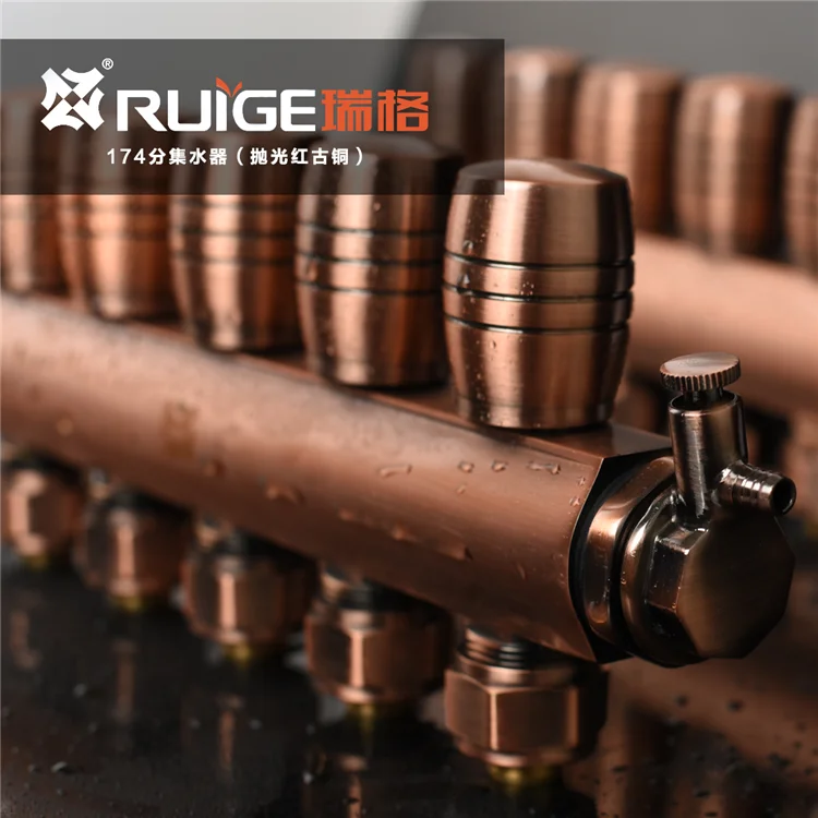 brass water manifold block
