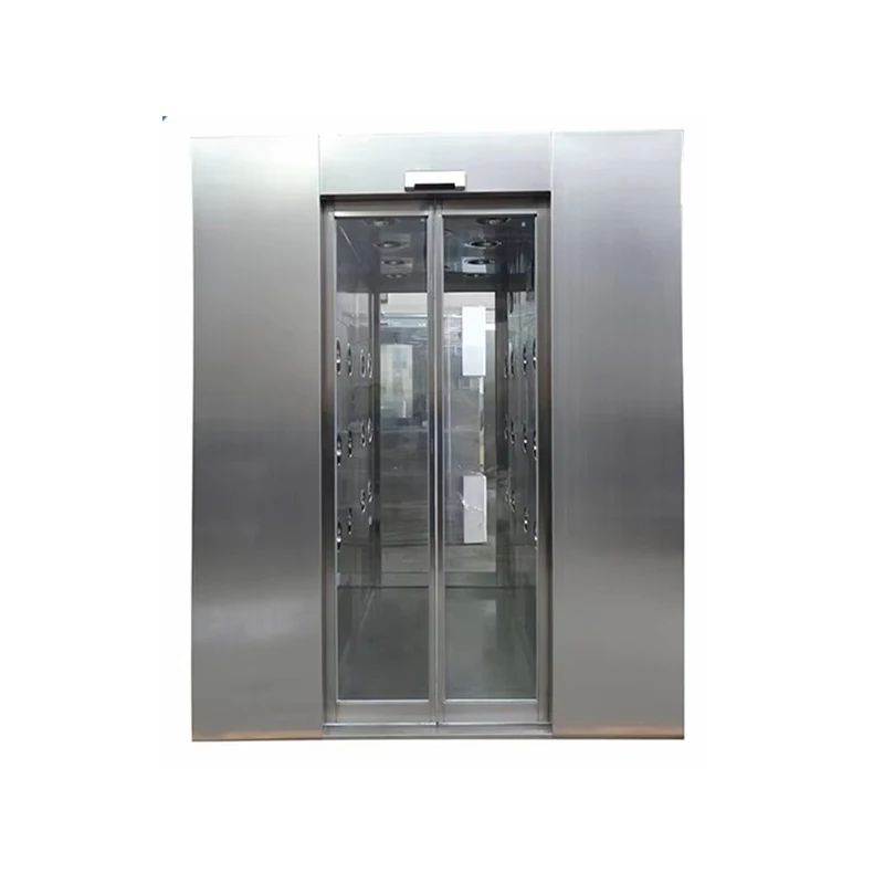 Customized stainless steel modular air shower for clean rooms with GMP air interlock and dust removal