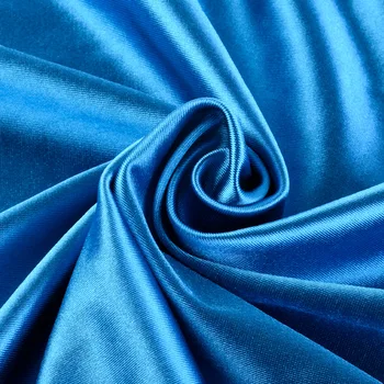 designer 4 way stretch stain fabric bright blue 96% polyester 4% spandex knit fabric Wholesale Manufacturer