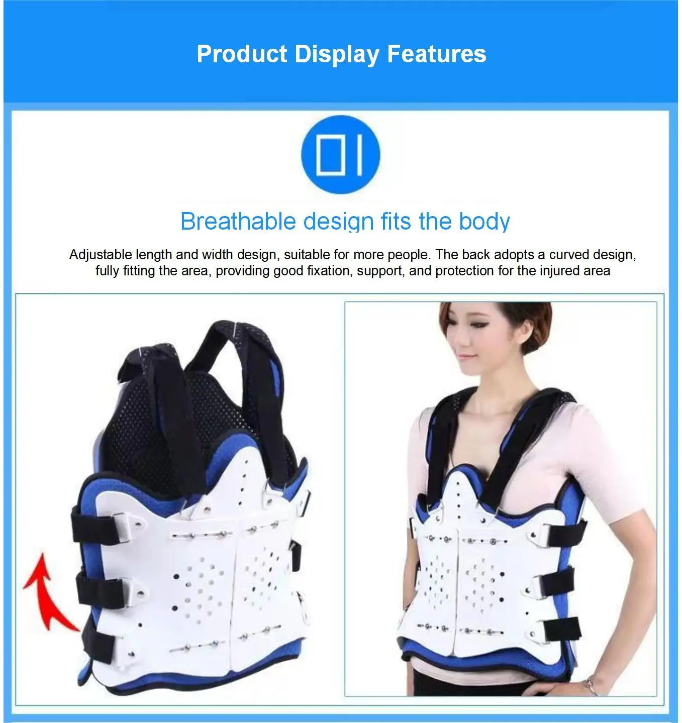 Direct Deal Inflatable Comfort Adjustable Thoracic And Lumbar Spine