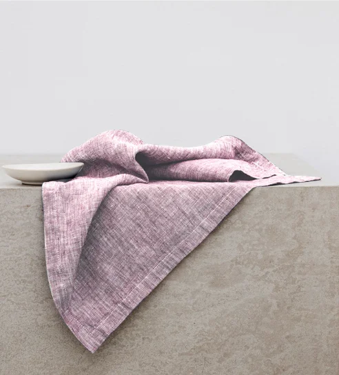 QK Sublimation Tea Towel Custom Print French Natural Linen Tea