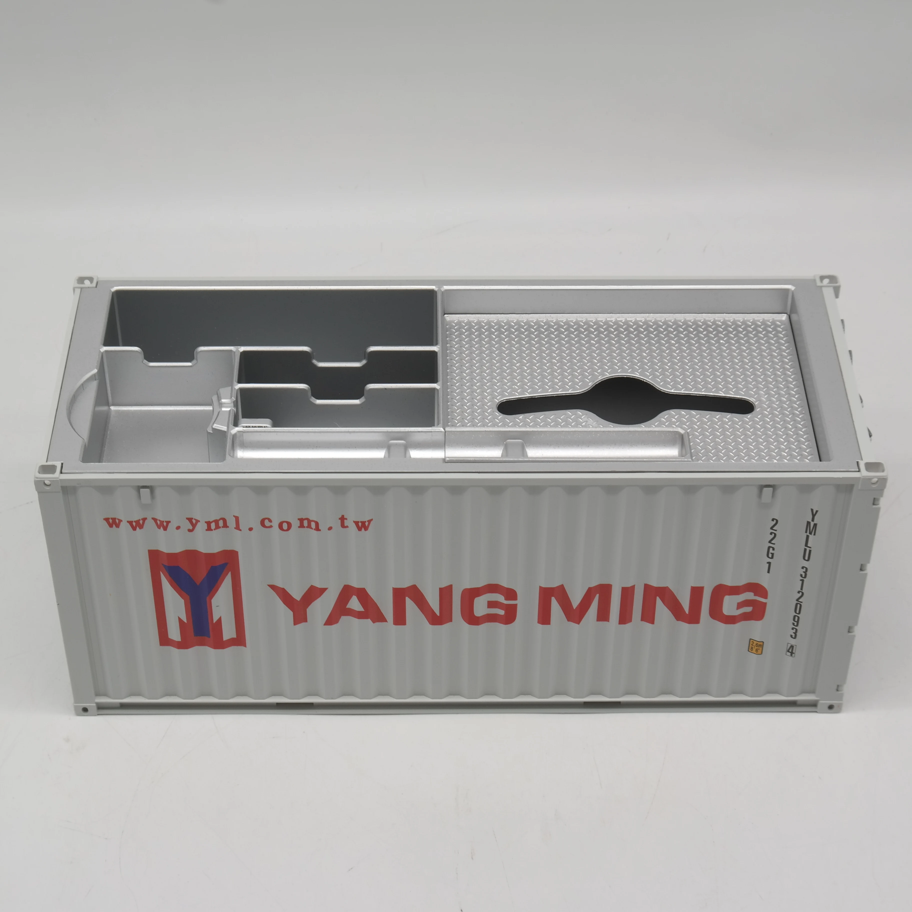 【A】1:20 Scale 20GP Shipping Container Logistics Freight Forwarder Gift YANG MING Customized Plastic Storage Box Container Model