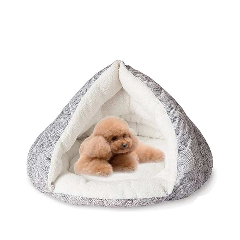 Dog supplies small removable doughnut luxurious chew proof donut plush cama para gatos pet dog cat cave beds