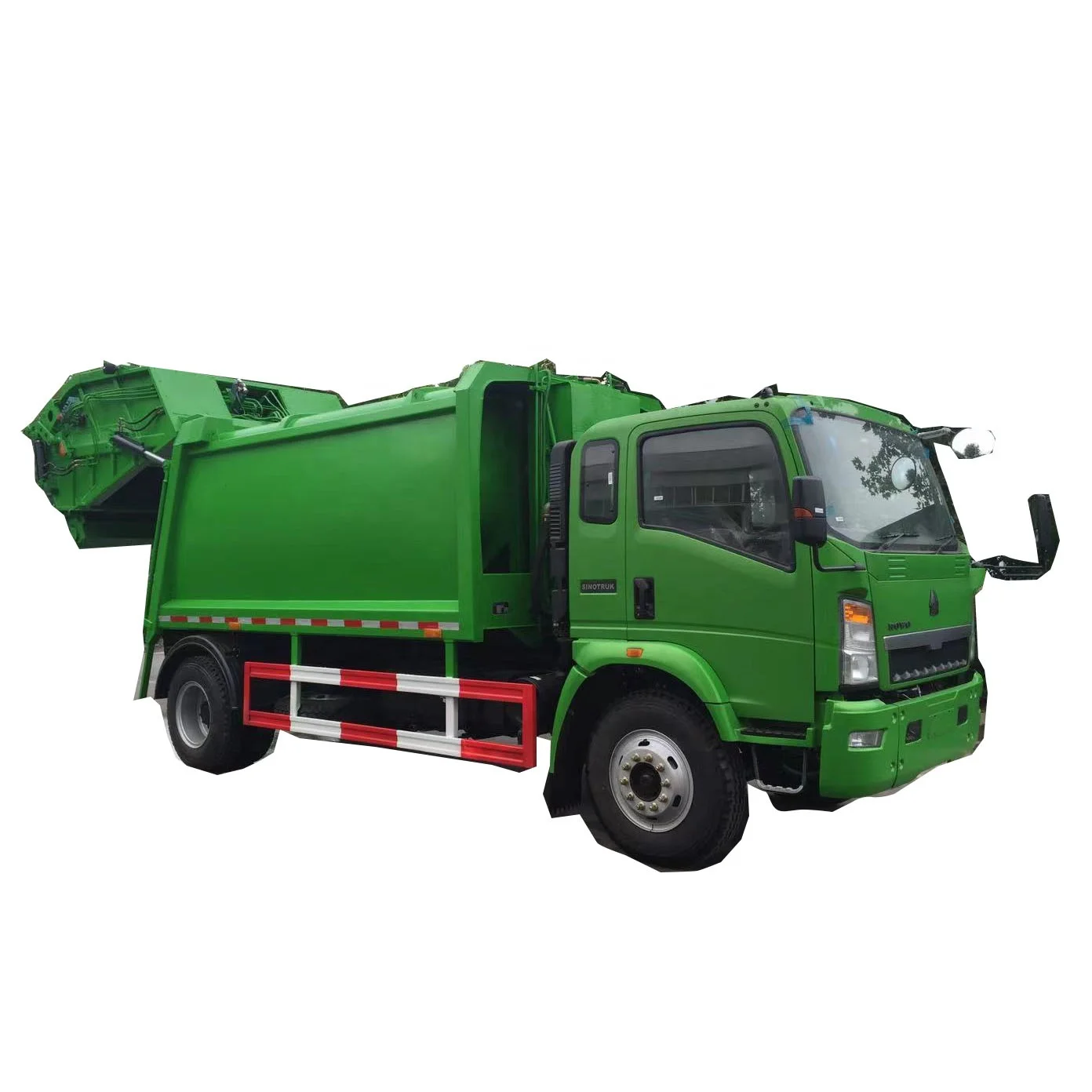 Factory Delivery Directly HOWO Light Rear Waste Collection Truck Municipal Sanitation Refuse Garbage Management Truck for Sale