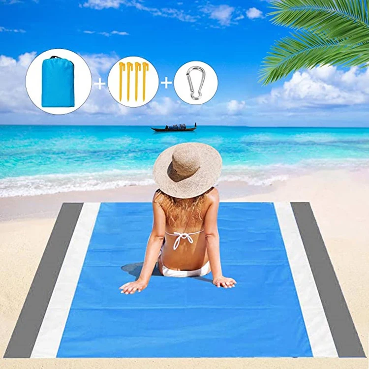 Outdoor Portable Sand Free Foldable Waterproof Camping Beach Mat Custom
