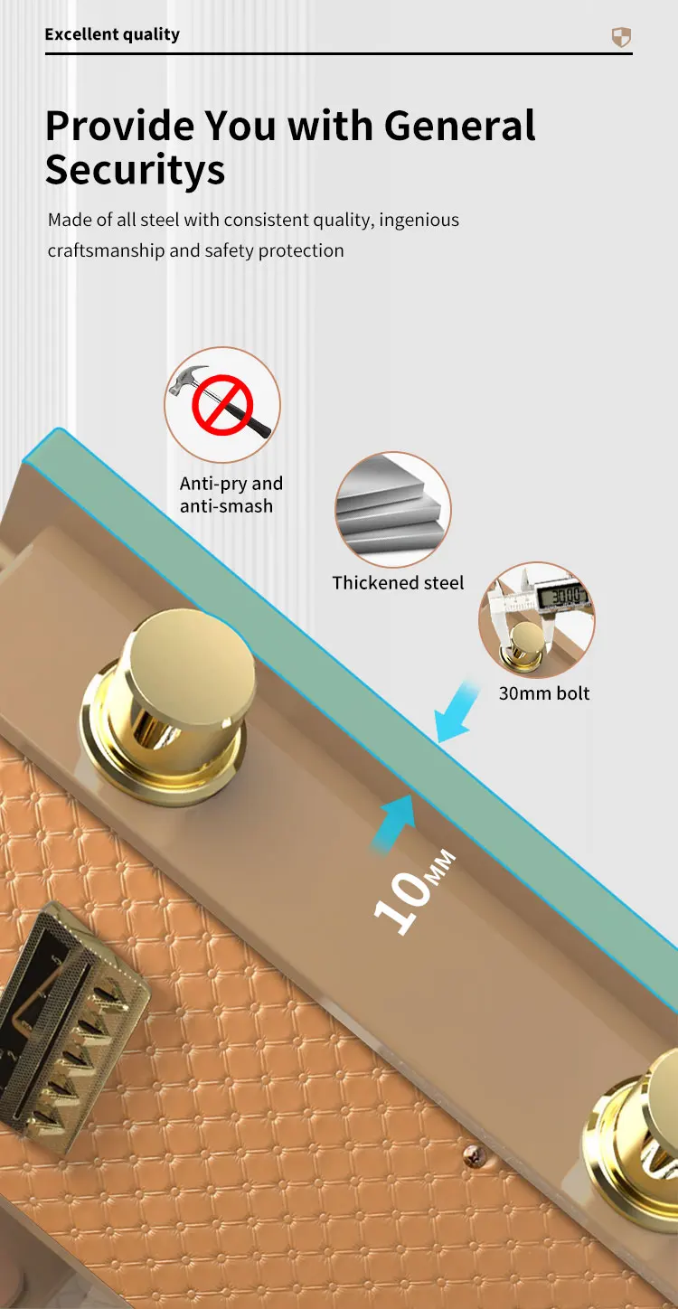 CEQSAFE Electronic Lock Hotel Safe Deposit Box Fireproof Home Jewelry Money Storage Safe Box factory