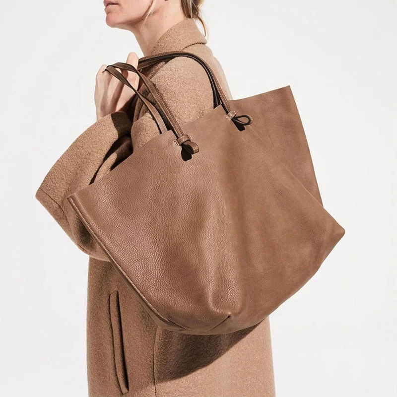 Womens Shoulder Tote Bag Genuine Leather Travel Handbag Large Brown Ladies Purse 
