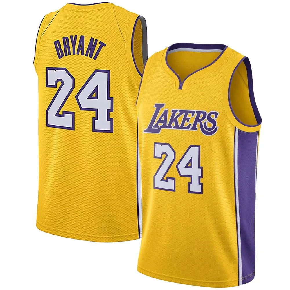 Wholesale Men's 24 Bryant Black Mamba Classics Throwback Purple and Gold  Sports Stitched Basketball Jersey From m.