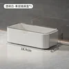 Drawer box, white and transparent