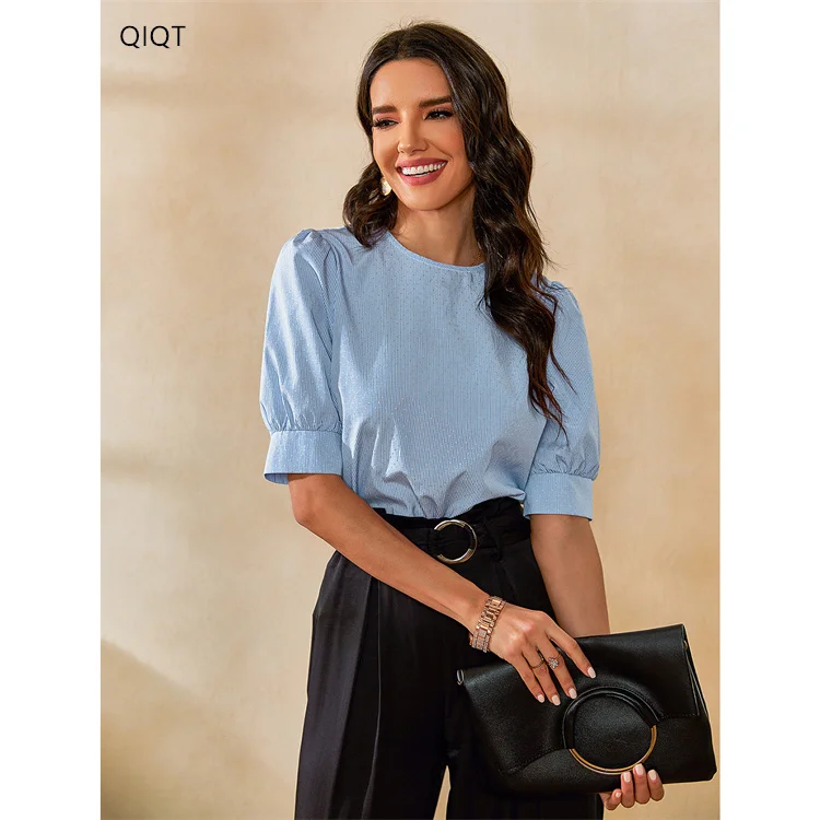 Camisetas A La Moda Para Mujer,Top Informal,Blusas Elegantes Para Mujer 2022  - Buy Señora Camisa Blusa De Moda Camisas Para Las Mujeres,Blusa De Las  Mujeres,Ropa Para Mujer Top De Manga Product on