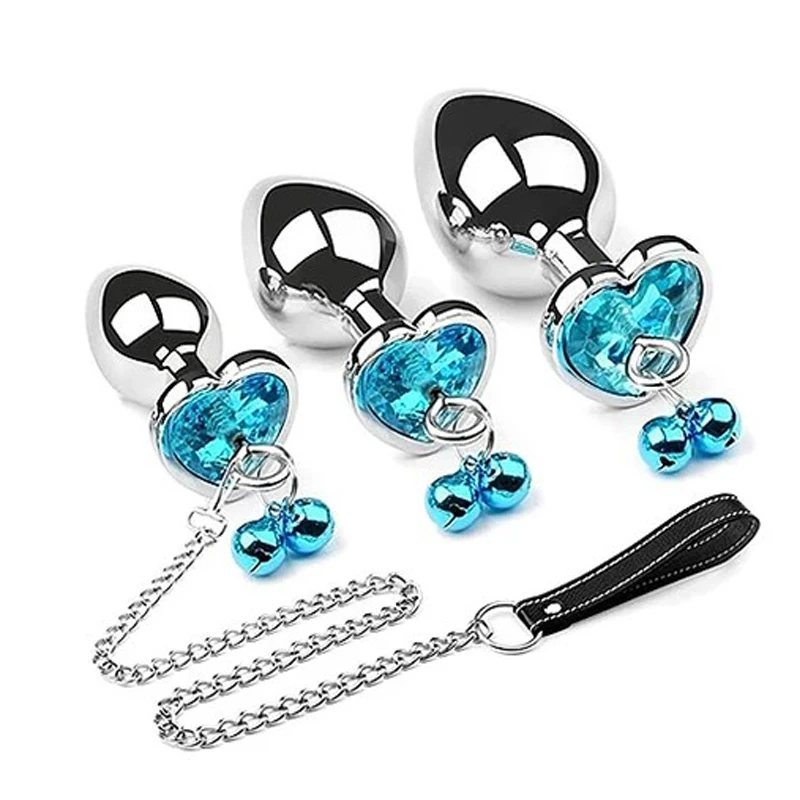 MOGlovers Bells Anal Plug With Leash Aluminium Alloy Adult Toys Metal Butt for Man and Women Juguetes Sexuales MOGlovers Bells Anal Plug With Leash Aluminium Alloy Adult Toys Metal Butt for Man and Women Juguetes Sexuales