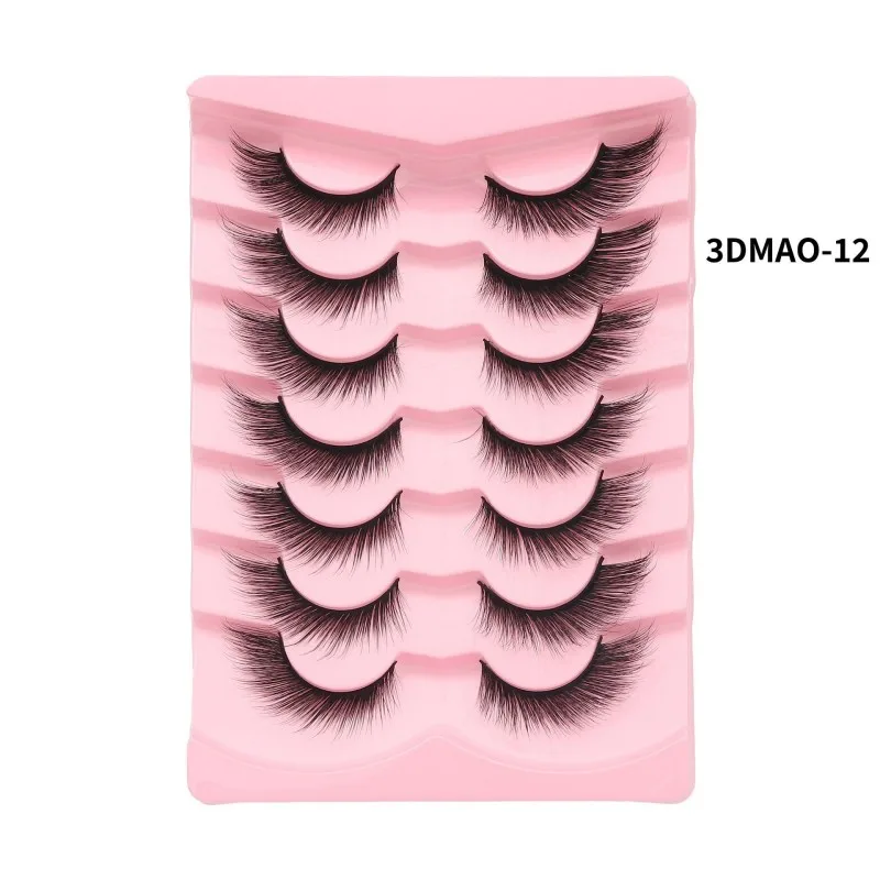 Magefy Private Label Fox Eye False Lashes Strips Wholesale Custom 7 