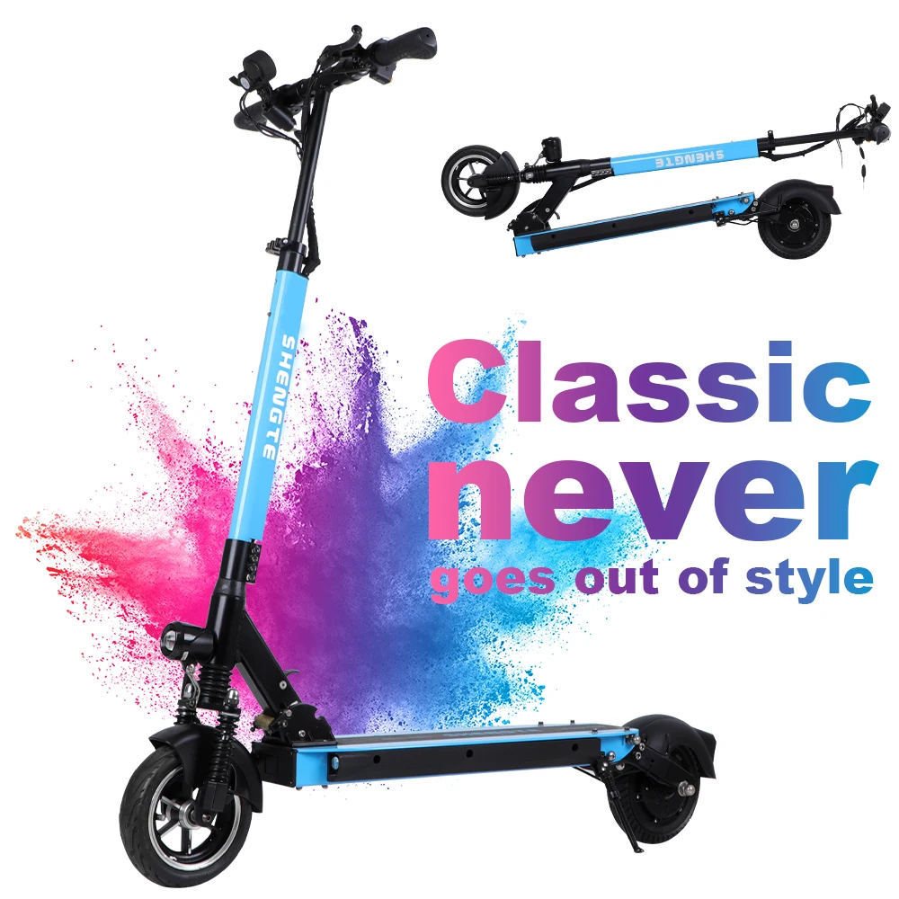 2 Wheel Electric Scooter With Seat 350w Adult Folding Scooters Thicken ...