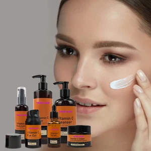 Non-Comedogenic Skin Care Set Vitamin C & Hyaluronic Acid Brightening & Hydration Kit for Radiant Glowing Skin