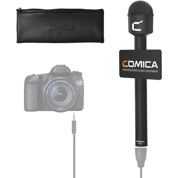 COMICA HRM-C Omnidirectional Dynamic Reporter/Interview Microphone for Live Streaming Report Presentation product image