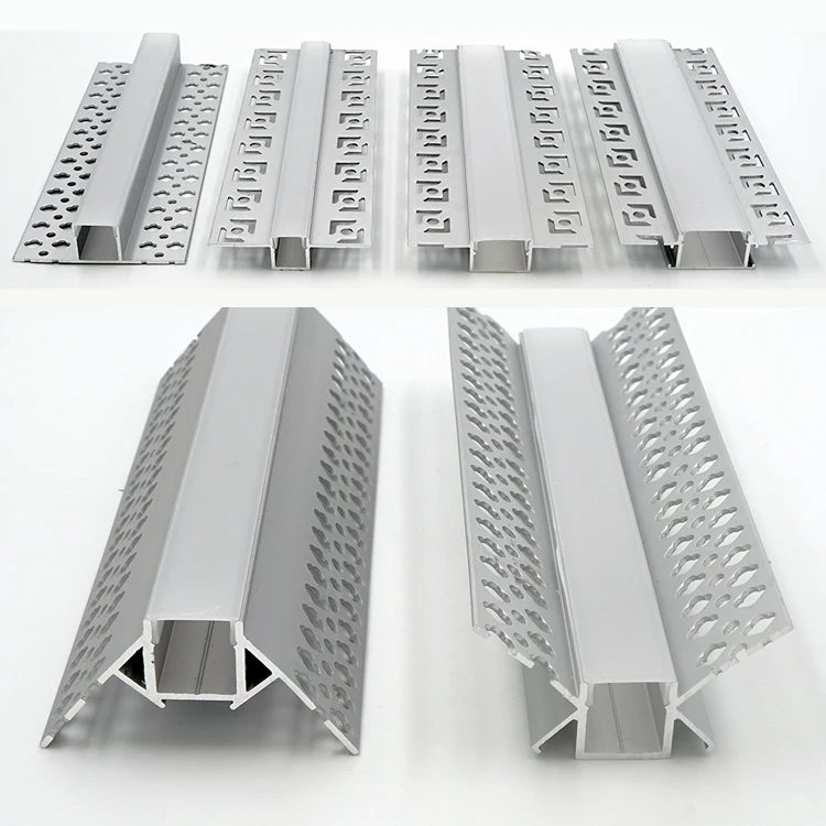 LENWA Light Groove LED Slot Profile Lighting Extrusion Strip Groove Diffuser Aluminum Mounting Casing Support System for Cabinet