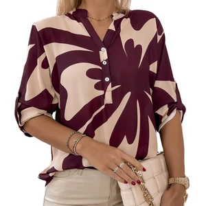 Hot Selling Spring and Summer New Women's Fashionable Printed Casual Shirts