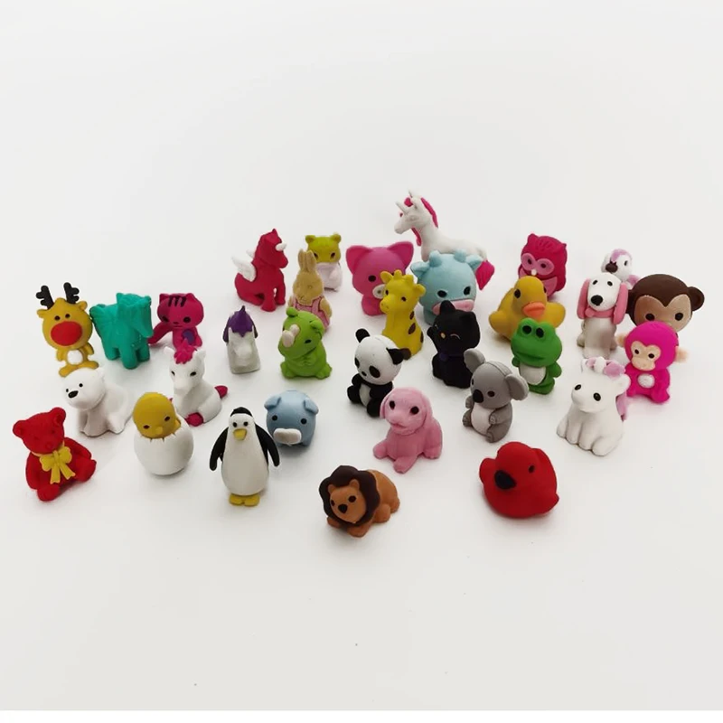 3d ластики с животными