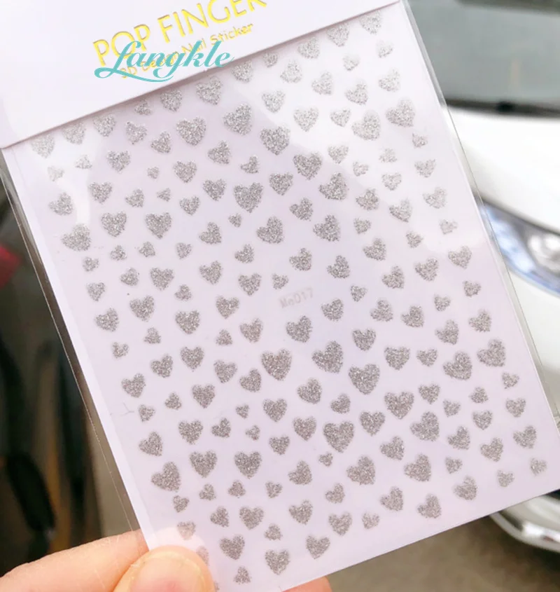 Wholesale Valentine's Day Love Heart Nail Art Sticker Self-adhesive ...
