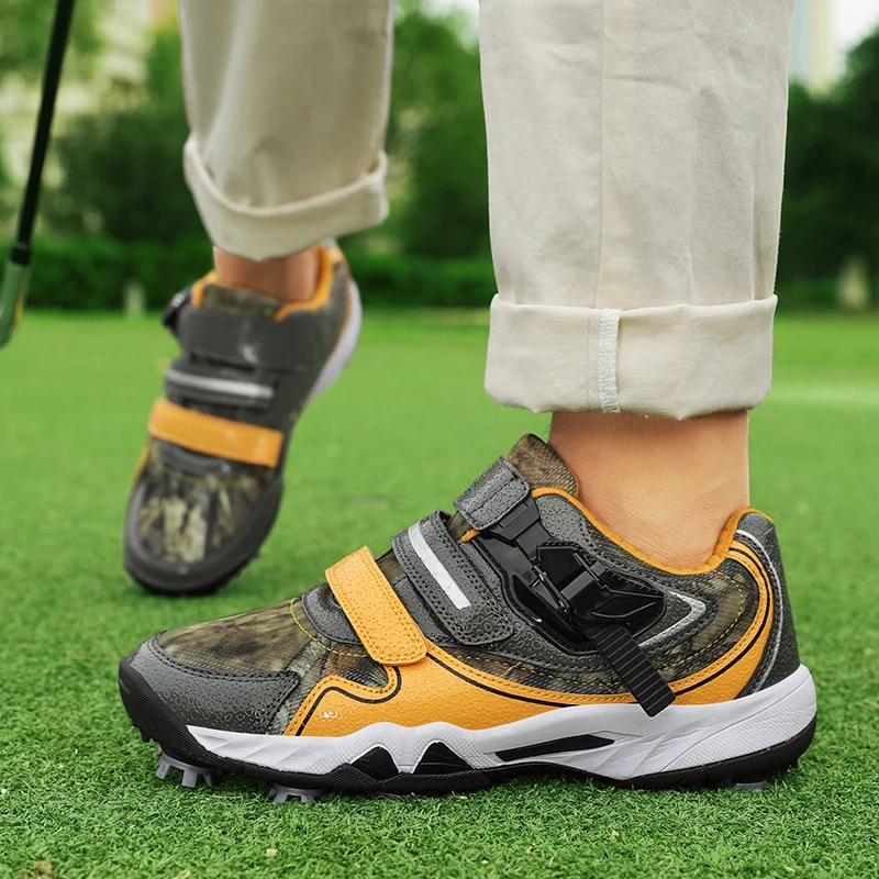 High Quality New Arrival Custom Leather Men Kids Golf Shoe Spikes