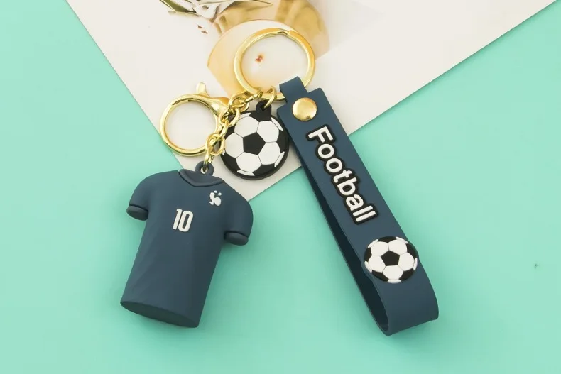 Creative High Quality 3d Football Jersey Keychain Sport Game Star