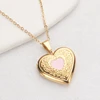 Corazón dorado colorido - Aceite de goteo rosa