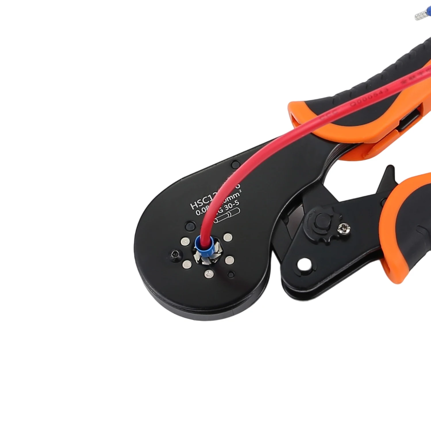 HSC12 16-6 1200PCS 0.08-16mm2 30-5\AWG 6 Sides Wire Tubular Ratcheting Ferrule Terminal Connectors Hand Tool Crimp Pliers Set