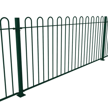 Hot Sale Custom Durable Iron Hoop Top Pet Fence Galvanized Animal Isolation Fence Indoor Outdoor Use Security Application Houses