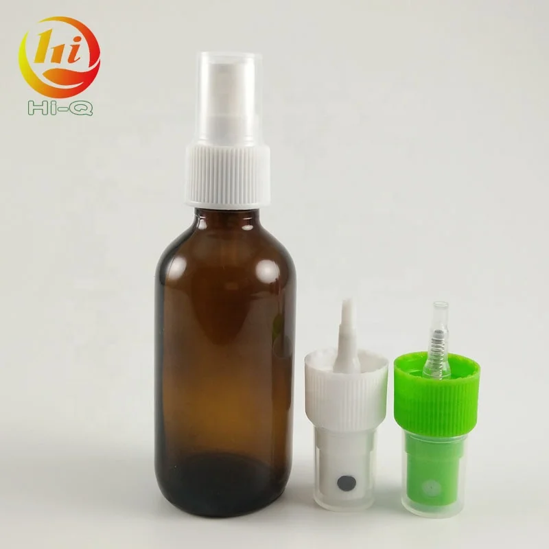 Spray 20 # 24 # 20mm Neck Sprayer 30ml 60ml Amber Blue Green Clear Glass Bottle