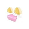 Triangles jaunes, grands et petits + Rectangles roses (OPP)