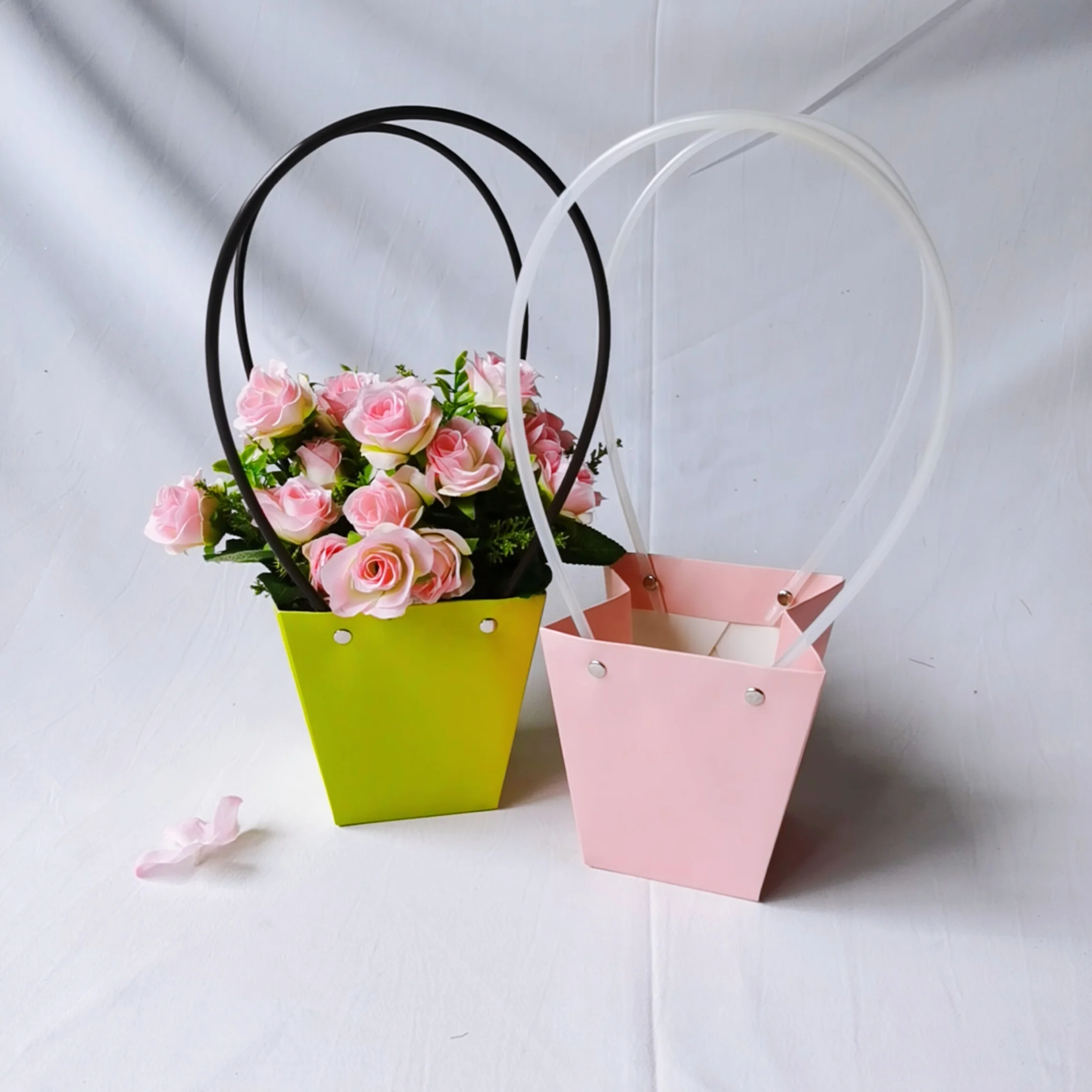 鲜花礼盒方形插花材料不朽玫瑰礼盒