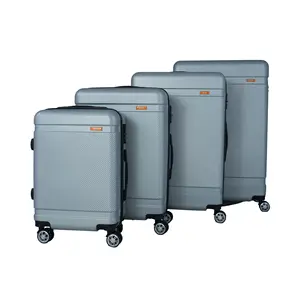 Unisex Retractable Trolley 4-Wheel ABS Luggage Set TSA Lock Waterproof Polyester Factory Manufacturer's PC Main Bag for Women