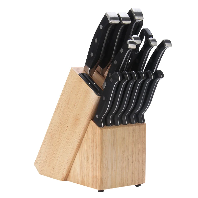 Knife Set, 15pcs Professional Kitchen Knives, Forged Full Tang