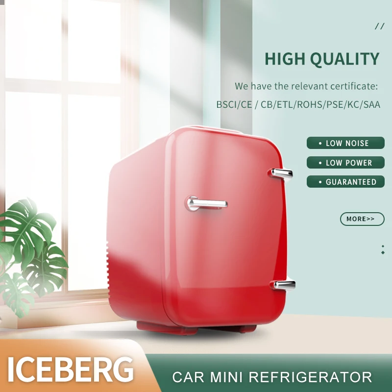Small Fridge Mini 4 Litre Dc Outdoor Fridge Portable Car Refrigerator for Camping