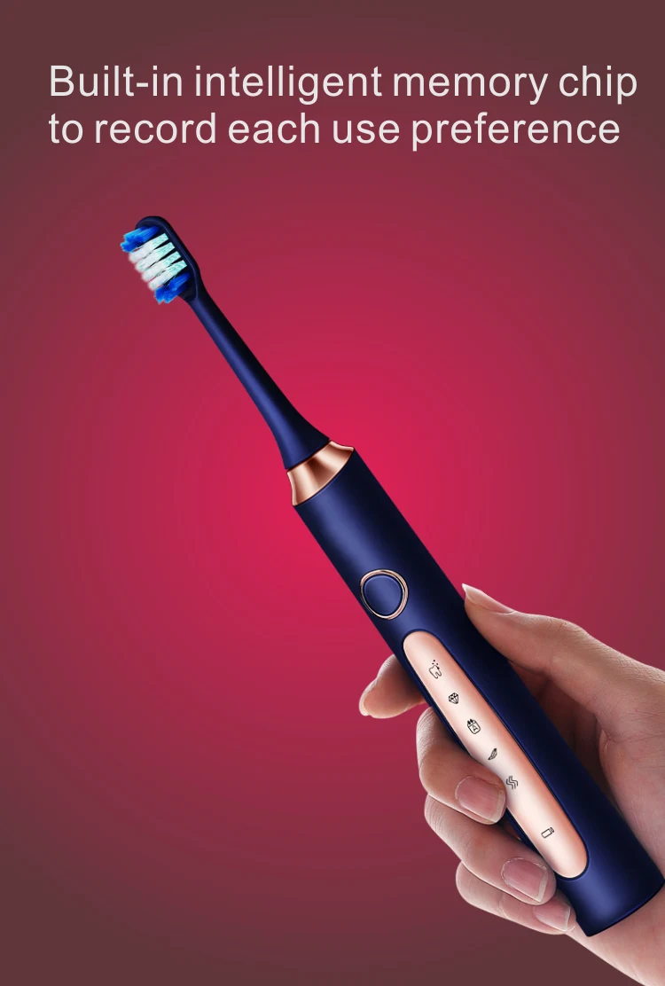 K19 Electric Toothbrush With Three Replaced Brush Heads Motor Sonic