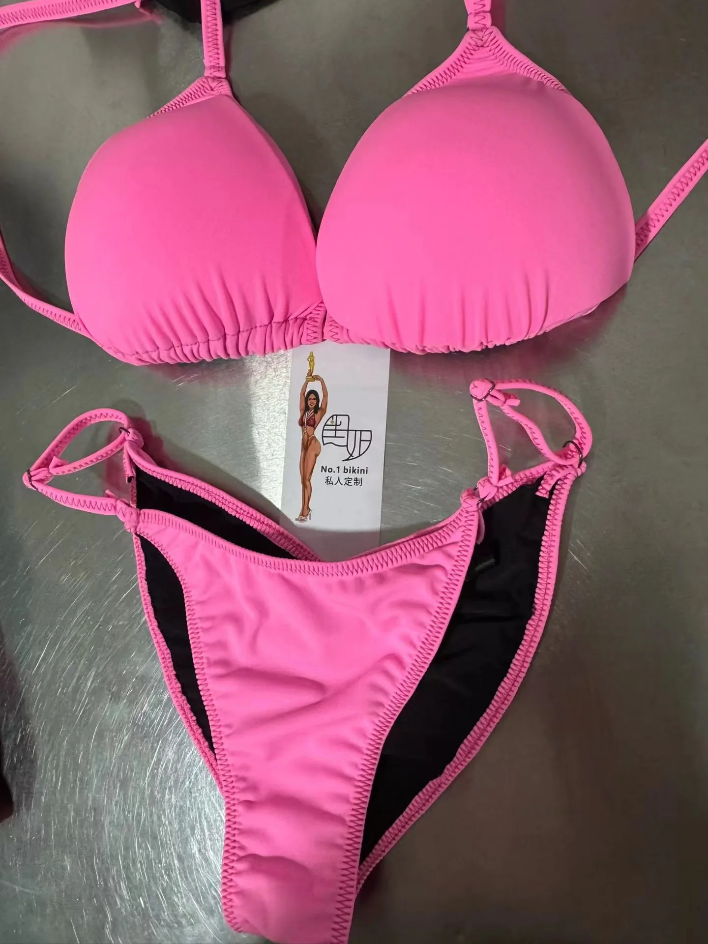 Glitter CBBA Bodybuilding Bikini Summer Pool Party Nightclub Stage Catwalk Dress Stage Catwalk Pool Party Club Bar Wear