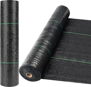 Customizable Size Anti-Grass PE Ground Cover Mesh Weed Mat Roll PP Woven Membrane Mulch Film Garden Supplies Blocker