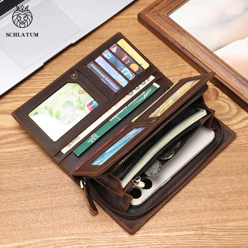 Portefeuille Homme Morandi En Cuir Véritable Italie Avec Protection RFID Et Stylo